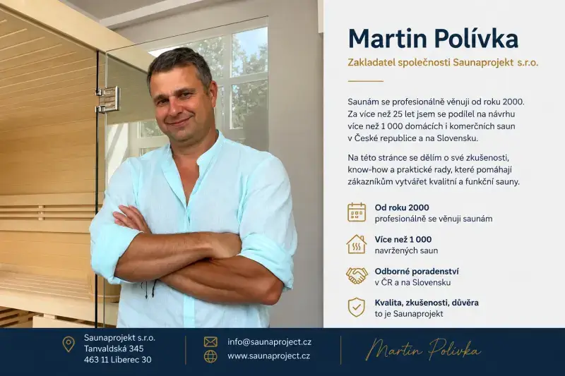 Martin Polívka, zakladatel společnosti Saunaprojekt a odborník na sauny
