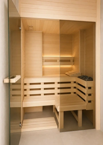Cuvier sauna do atypického prostoru moderní design