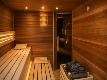 Cedr Lavoisier sauna s kombinovaným topidlem