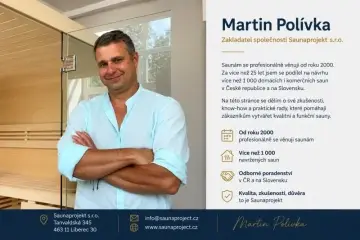 Martin Polívka, zakladatel společnosti Saunaprojekt a odborník na návrh domácích a komerčních saun