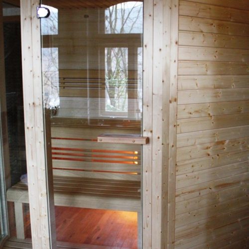Sauna Ampere smrk Sauna project