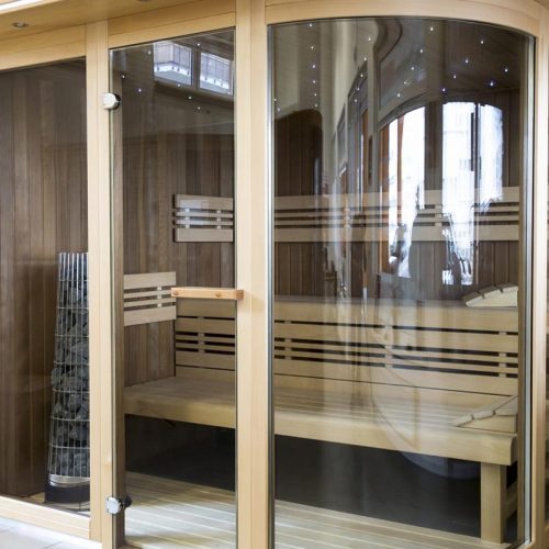 Saunaproject lavoisier sauna - obloukove sklo cire