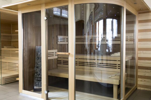 Saunaproject lavoisier sauna - obloukove sklo cire