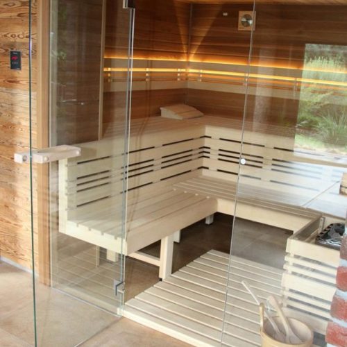Saunaproject lavoisier sauna - prosklení