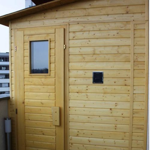 Venkovní sauna typ Ampere