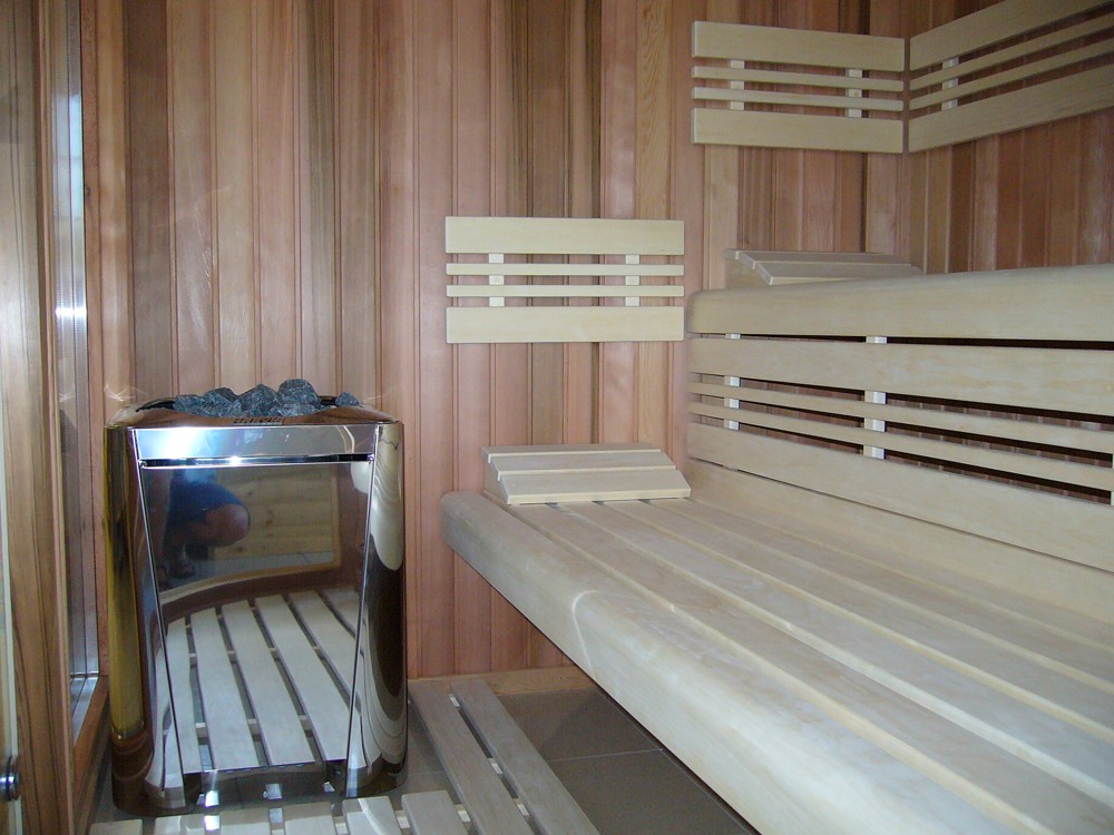 saunování ve finské sauně